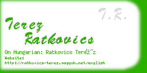terez ratkovics business card